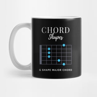 Chord Shapes G Shape Major Chord Tabs Mug